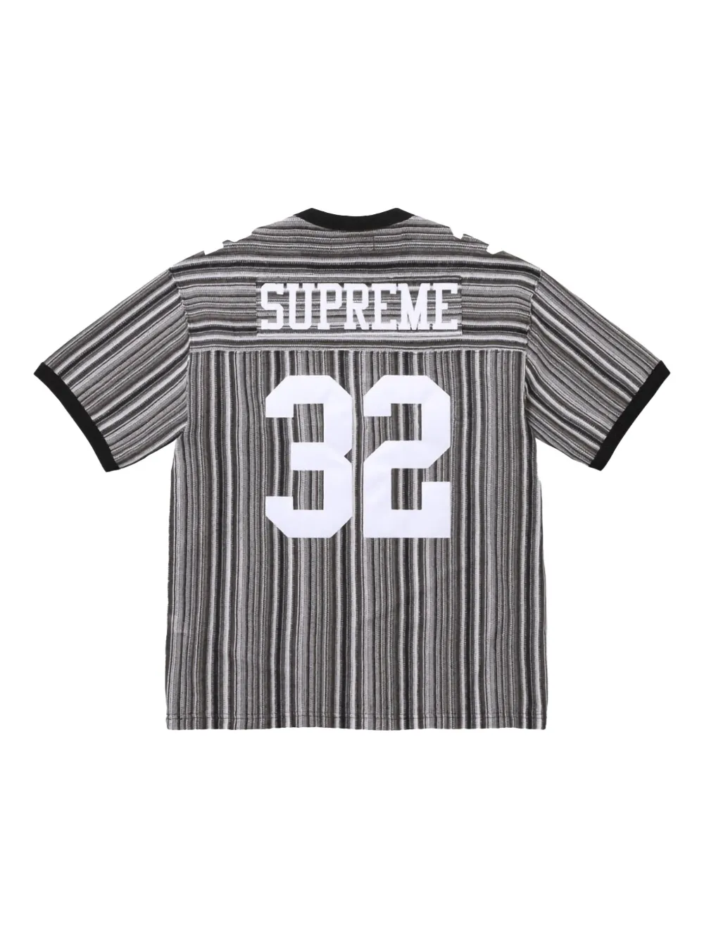 Supreme Opengebreid voetbalshirt - Zwart