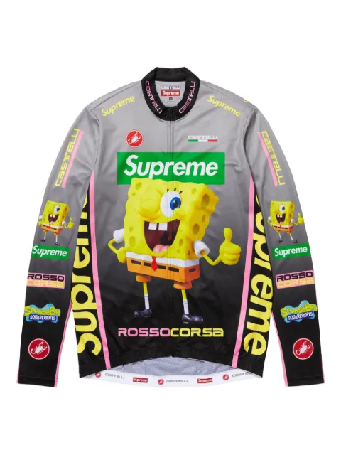 Supreme x SpongeBob SquarePants x Castelli® printed cycling top