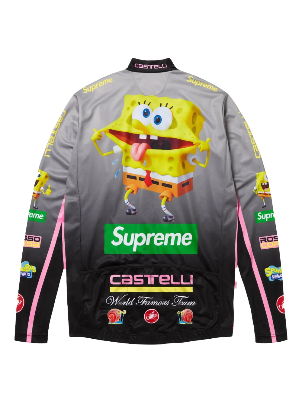 Supreme x SpongeBob SquarePants x Castelli® mönstrad cykeltopp | Cykeltröjor | Image 2