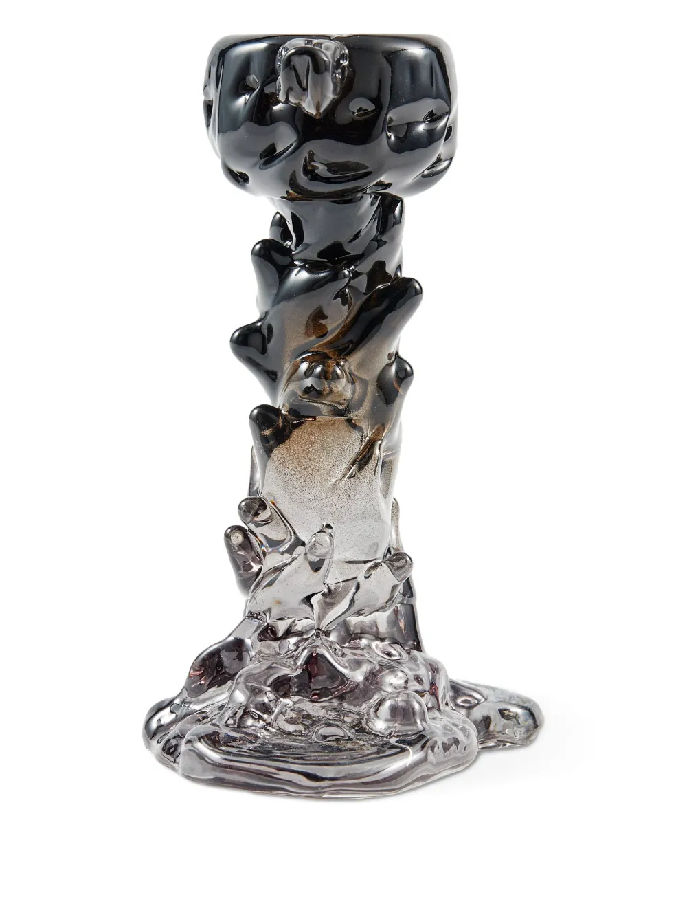 Polspotten Dripping Resin Candle Holder In Black