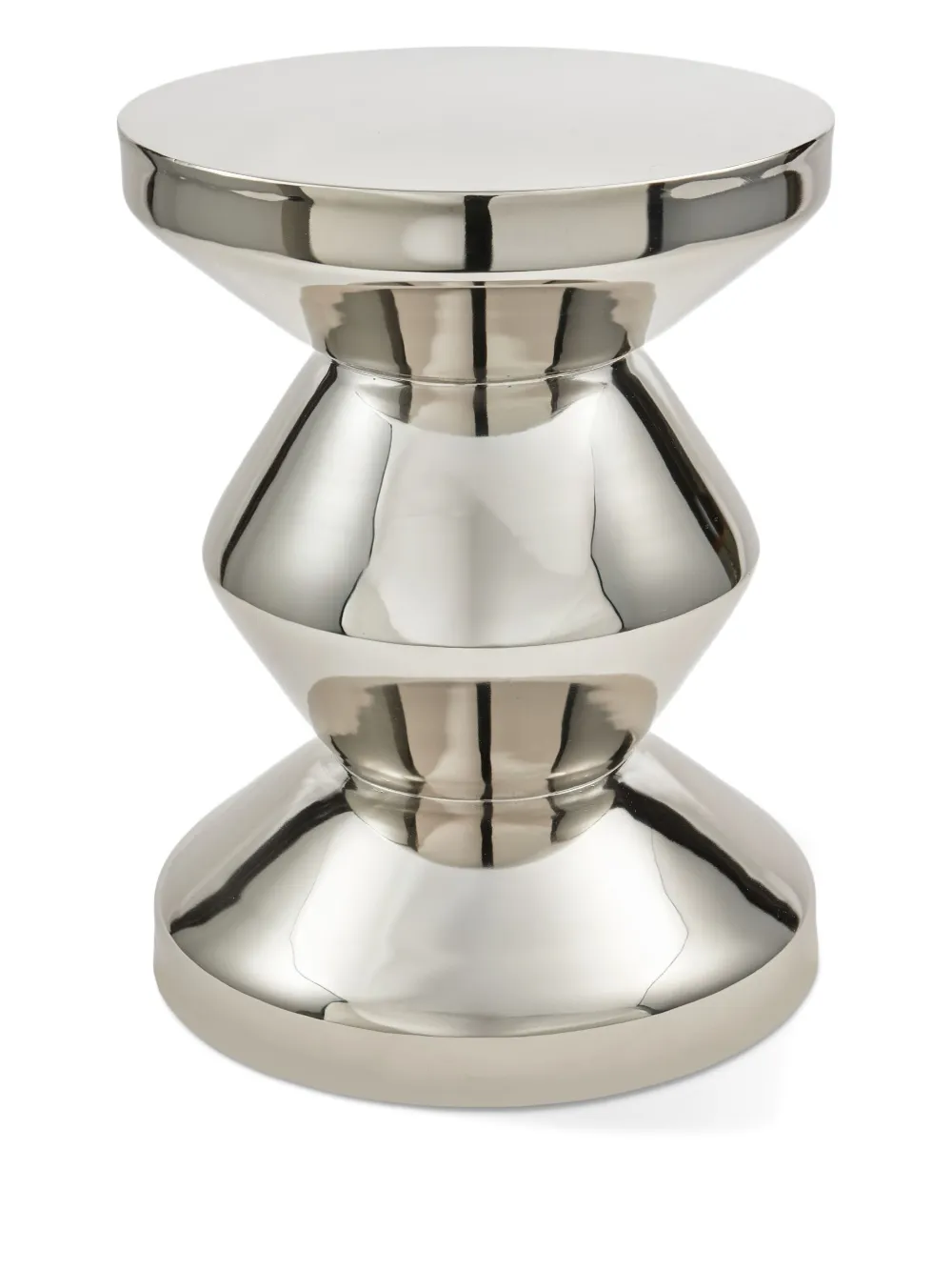 POLSPOTTEN Hocker mit Glanzoptik | Silber | Image 1
