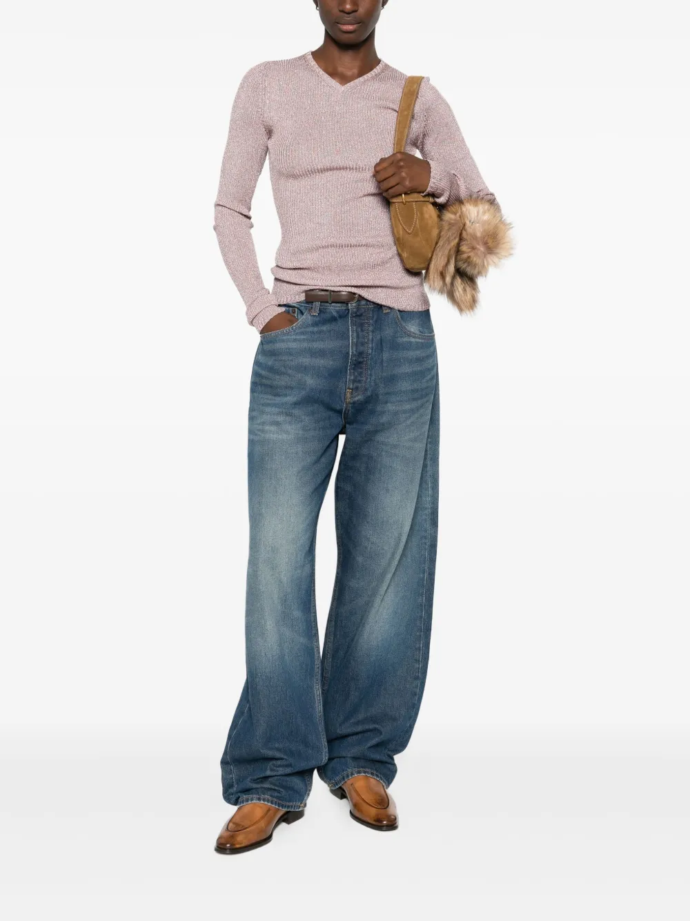 Miu Miu Pullover mit Lurex-Detail | Pullover | Image 2