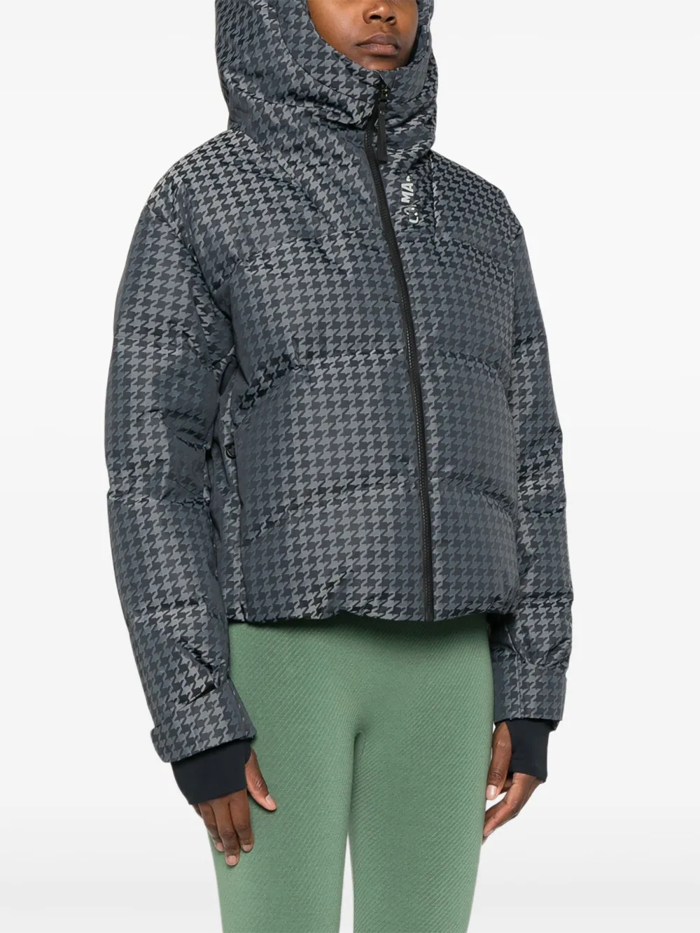 Colmar Fancy Houndstooth Ski Jacket In Gray