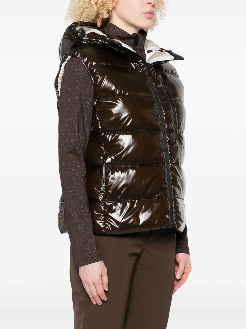 Bogner Fire+ice Namilia Ski Gilet In Brown