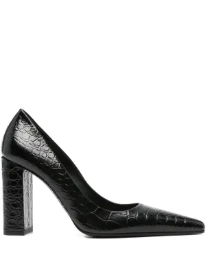 Manolo Blahnik スリングバック パンプス | ブラック | FARFETCH JP