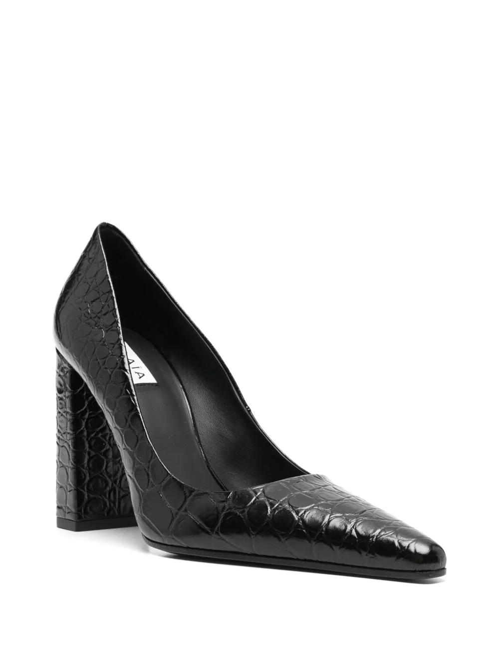 Alaïa 90mm crocodile-embossed pointed pumps | Heeled Pumps | Image 2