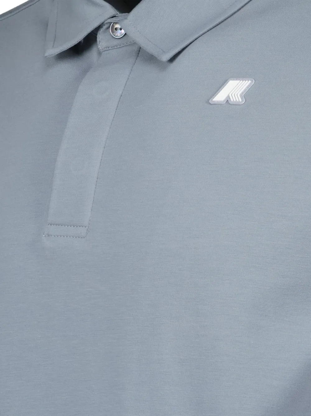K-Way Katoenen poloshirt met korte mouwen Grijs