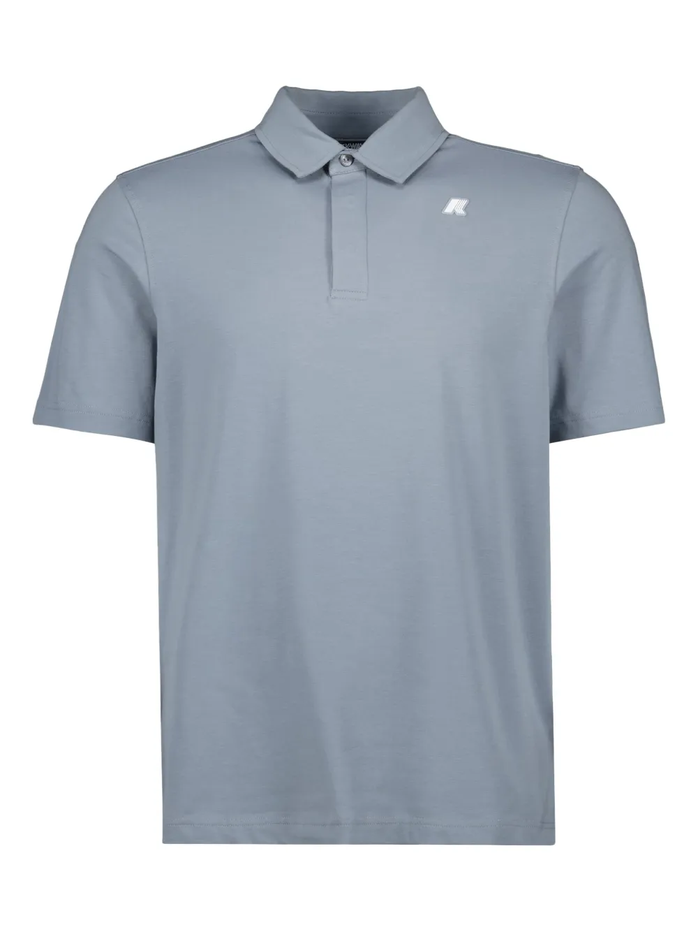 K-Way Katoenen poloshirt met korte mouwen Grijs