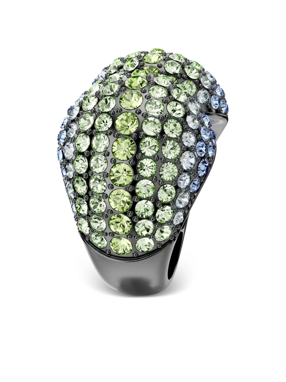 Swarovski Ring verfraaid met kristallen - Zwart