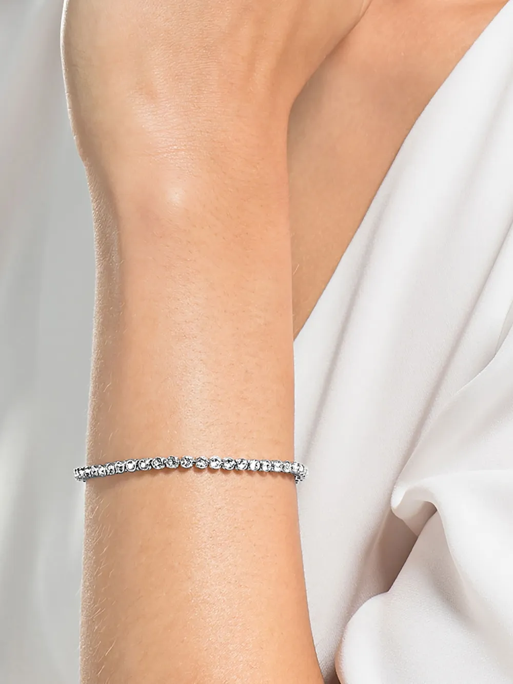 Swarovski Emily tennis armband - Zilver