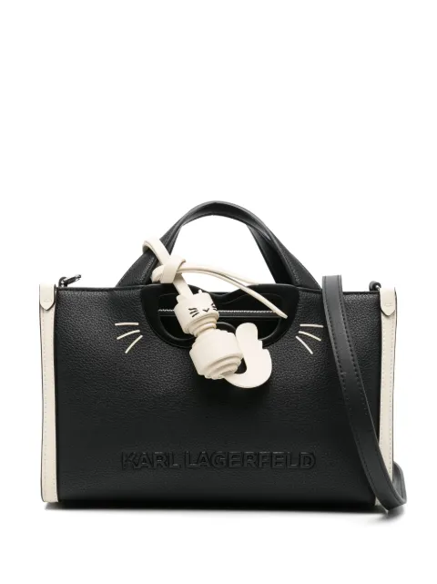 Karl Lagerfeld logo-lettering tote bag