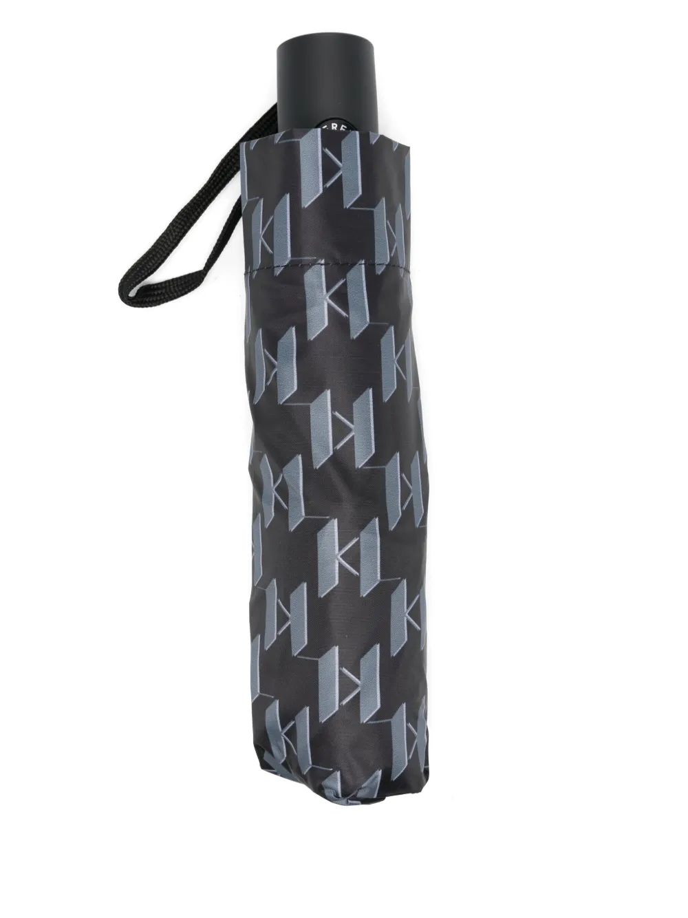 Karl Lagerfeld parapluie à logo imprimé | noir | Image 1
