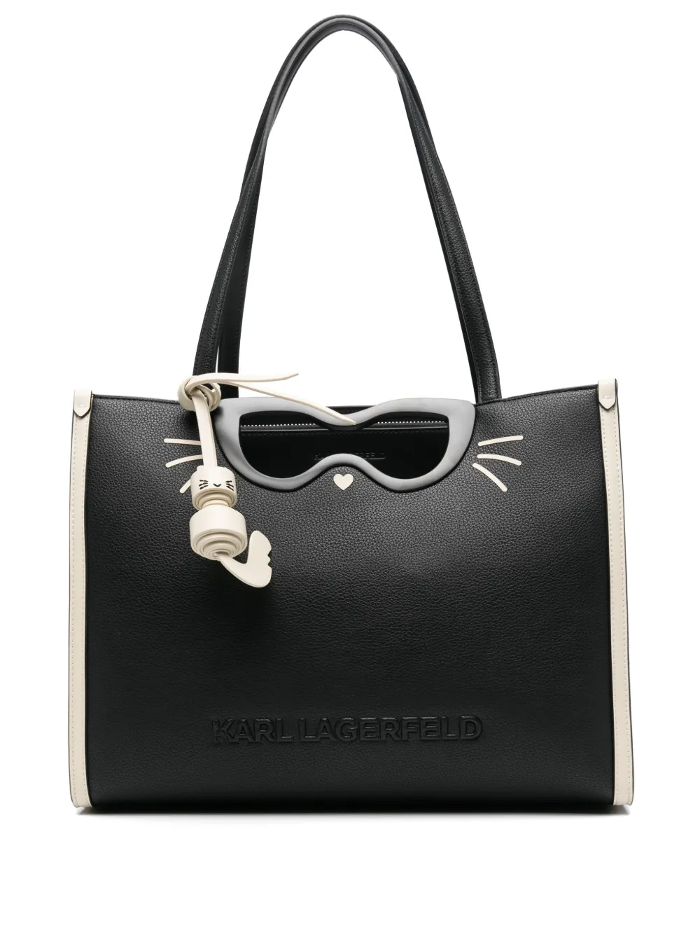 Karl Lagerfeld Shopper met logo Zwart