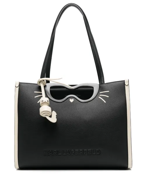 Sac cabas à plaque logo - Karl Lagerfeld - Modalova