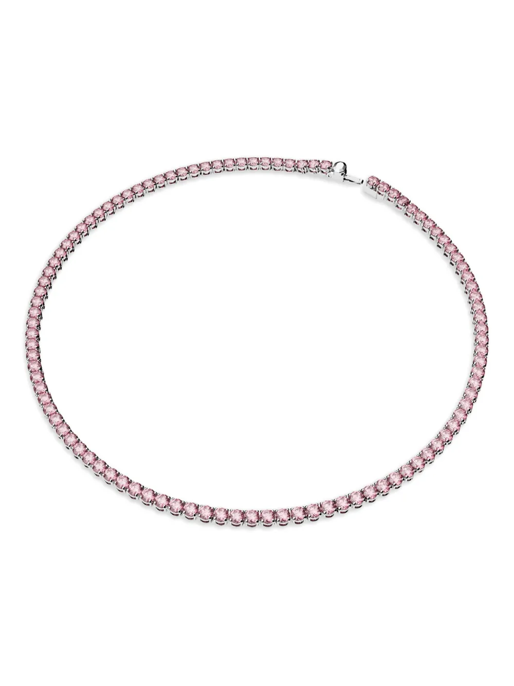 Swarovski Matrix クリスタルチェーン ネックレス - シルバートーン Swarovski Matrix クリスタルチェーン ネックレス - シルバートーン