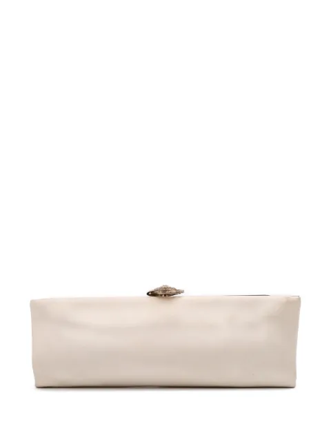 CHANEL Pre-Owned 2011 Camellia Satin clutch bag