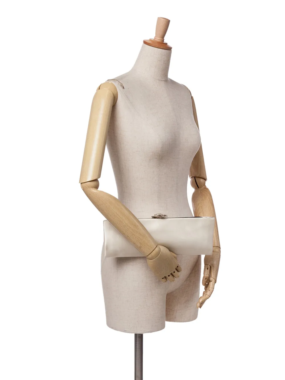 CHANEL Pre-Owned 2011 Camellia Satin clutch bag | Pre-Owned | Image 2