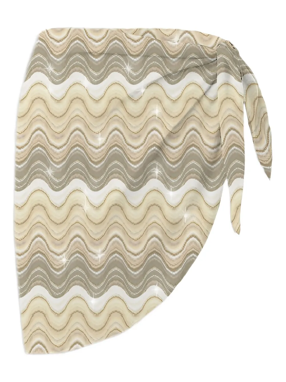 wave-pattern sarong