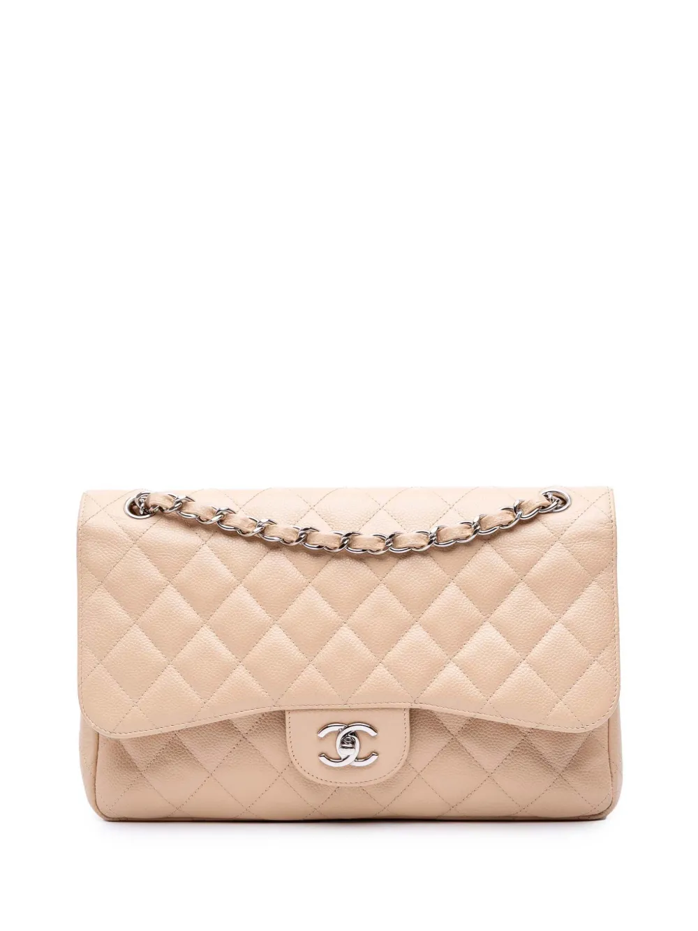 CHANEL Pre-Owned 2012 Jumbo Classic Caviar Double Flap shoulder bag - CHANEL Pre-Owned 2012 Jumbo Classic Caviar Double Flap shoulder bag -
