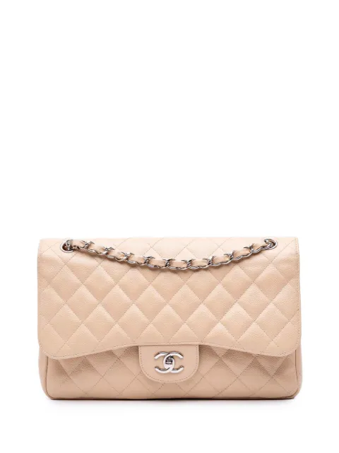 CHANEL Pre-Owned 2012 Jumbo Classic Caviar Double Flap shoulder bag