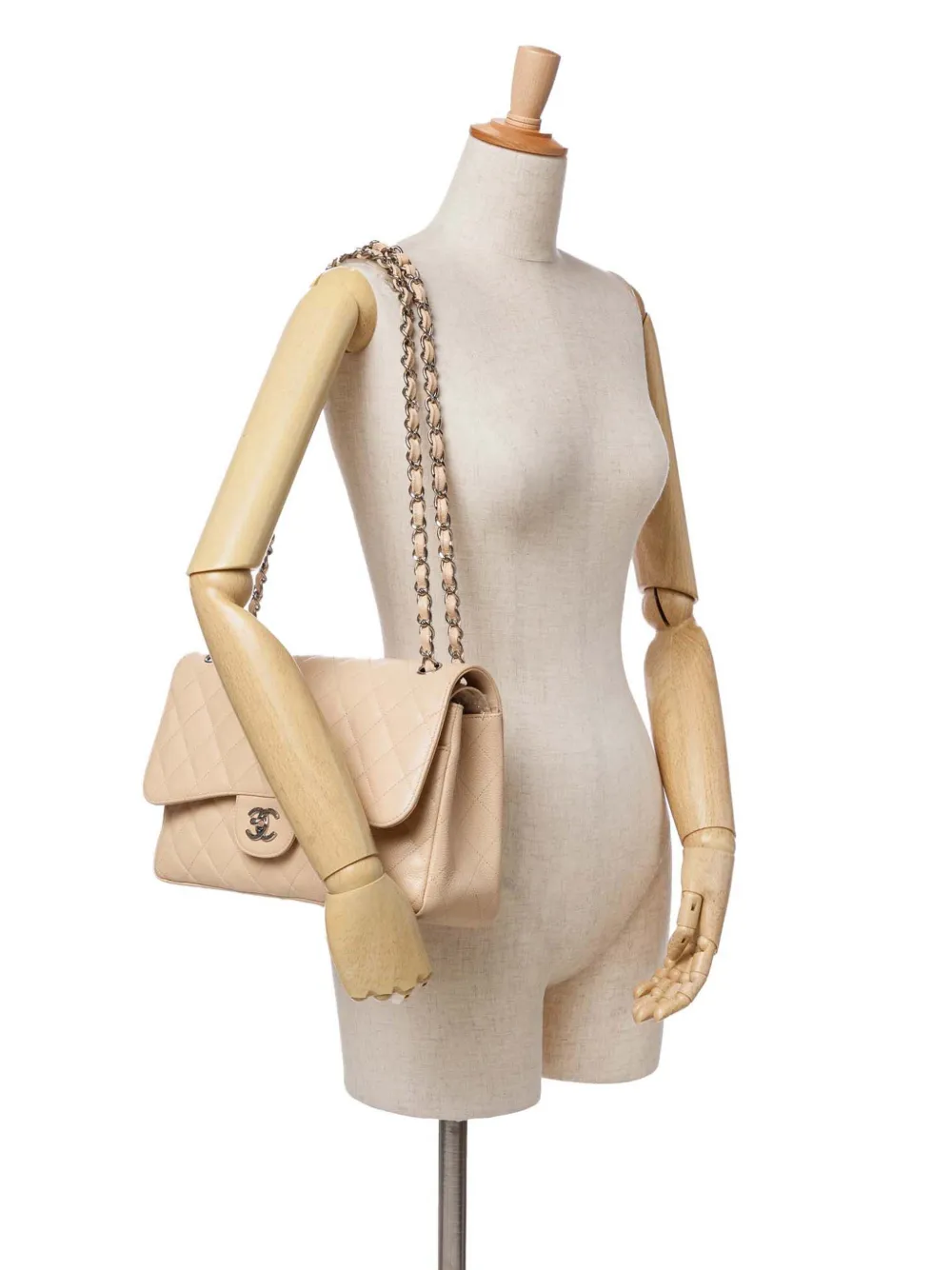 CHANEL Pre-Owned 2012 Jumbo Classic Caviar Double Flap shoulder bag | Pre-Owned | Image 2