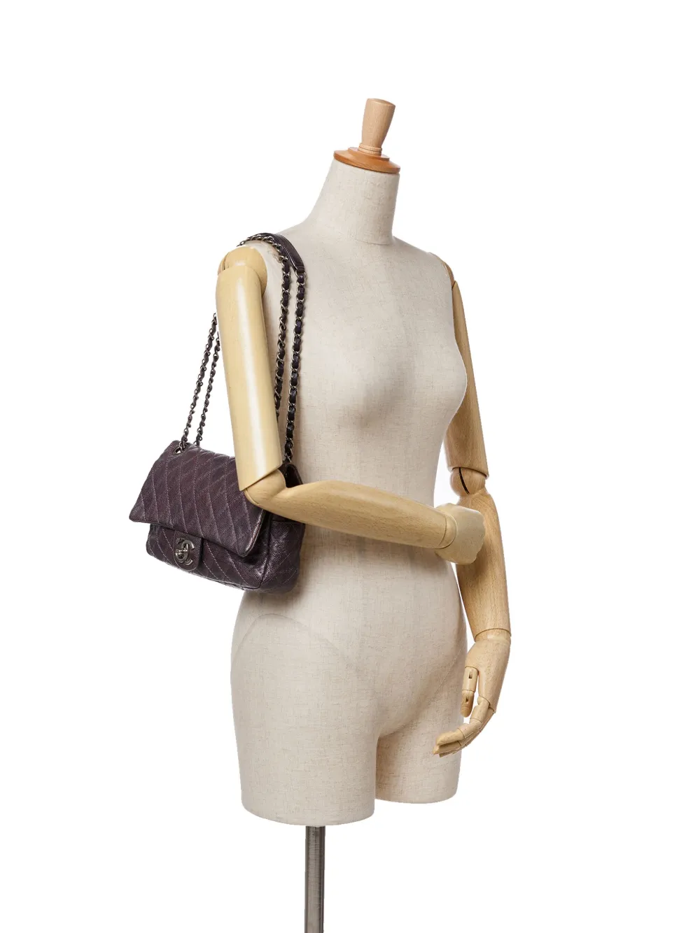 CHANEL Pre-Owned 2012 Medium Quilted Caviar Easy Flap shoulder bag | Pre-Owned | Image 2