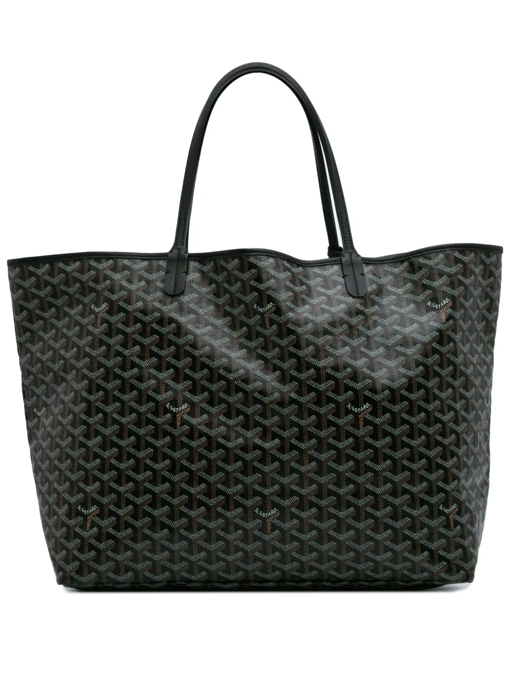Goyard Pre-Owned 2020 Goyardine Saint Louis GM tote bag - ブラック Goyard Pre-Owned 2020 Goyardine Saint Louis GM tote bag - ブラック