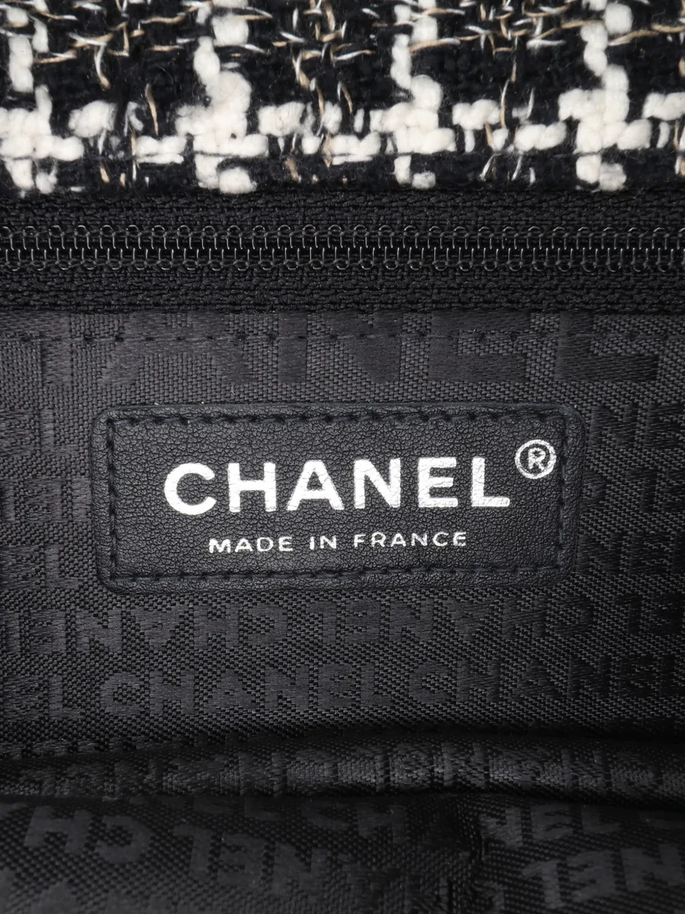 2004-2005 Mini Woven Patent And Tweed Chessboard Single Flap Shoulder Bag