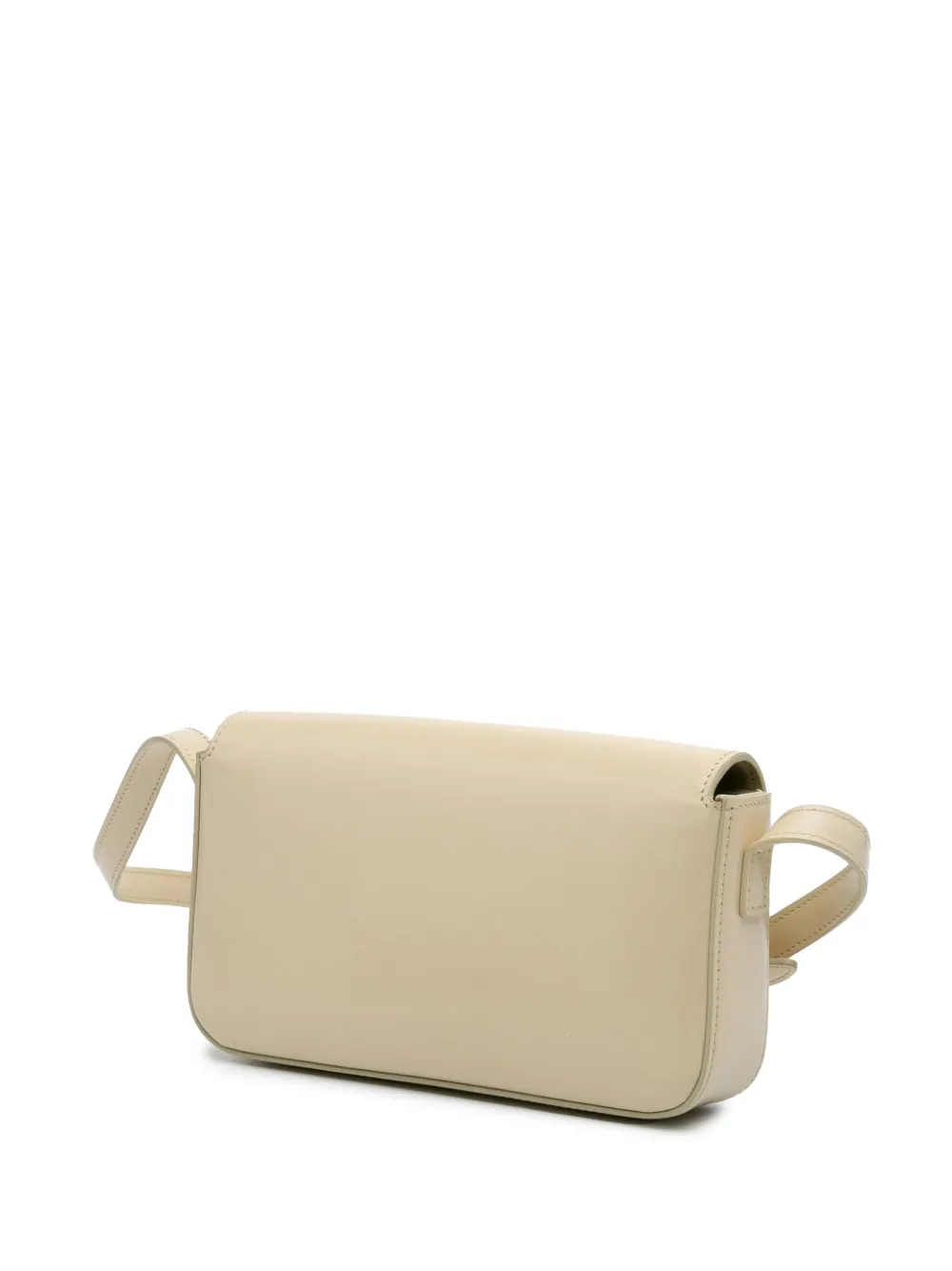 Pre-owned Celine 2021 Shiny Calfskin Triomphe Claude Shoulder Bag