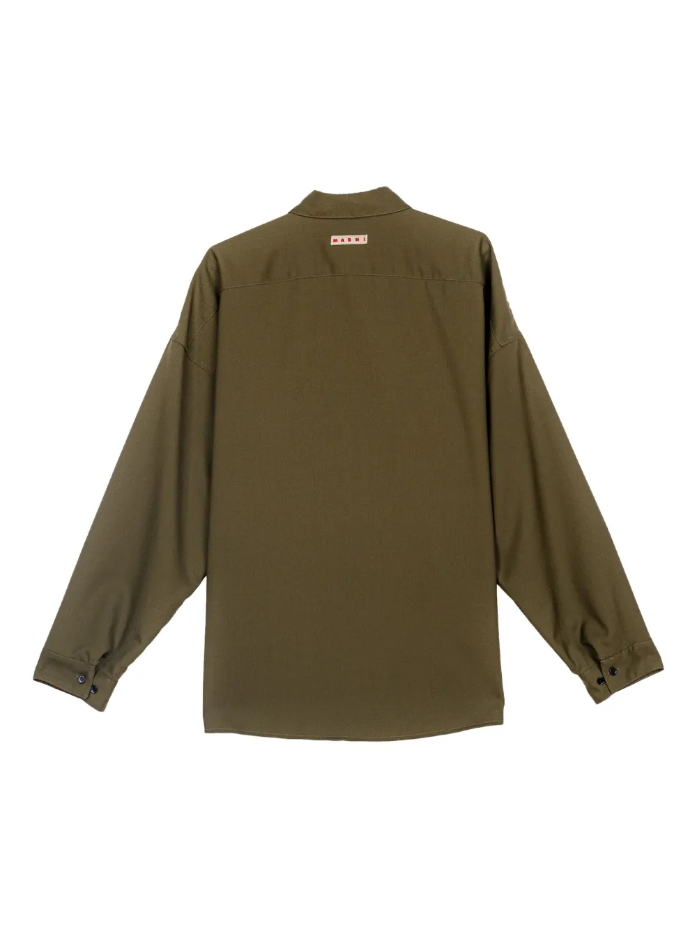 Marni chest-pocket shirt - Groen