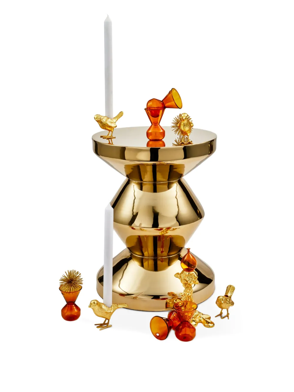 Polspotten Beistelltisch In Sanduhr-design In Gold