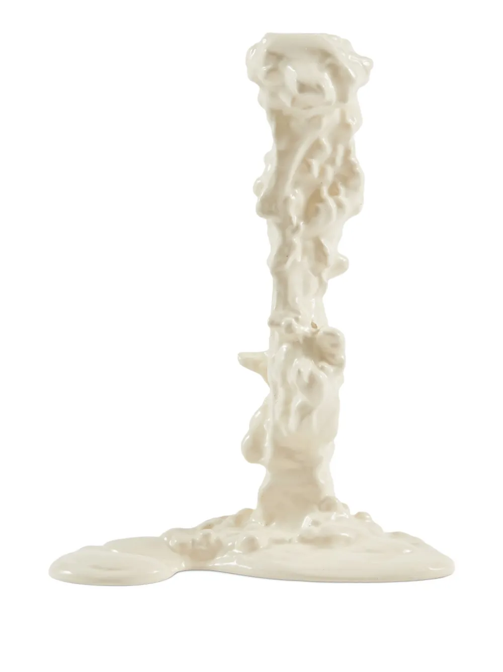 POLSPOTTEN Dripping keramische kandelaar - Wit