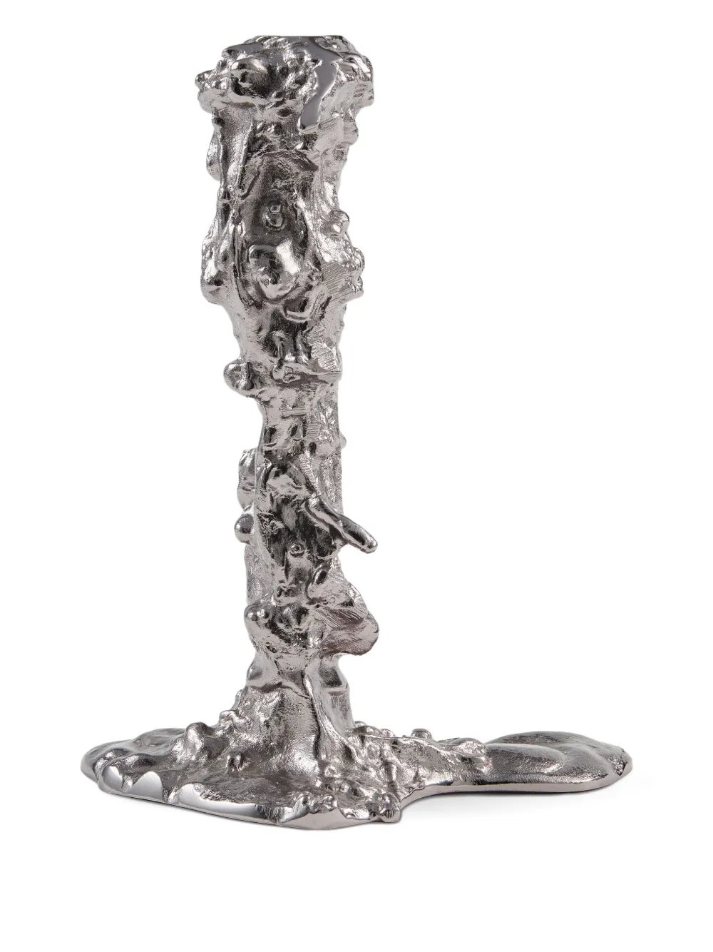 Polspotten Sculptural Candlestick Holder In Silver