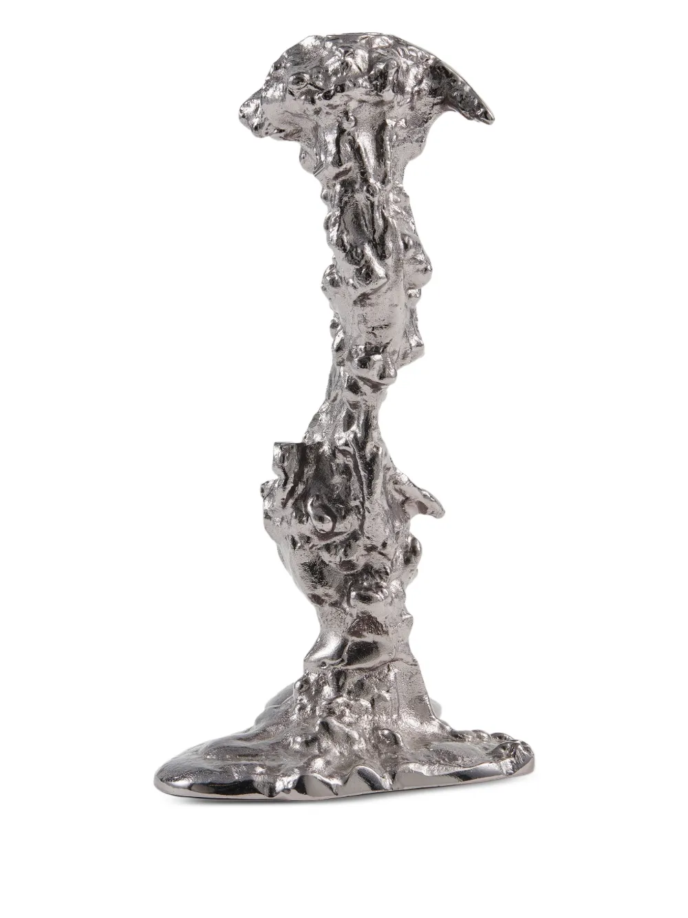 Polspotten Sculptural Candlestick Holder In Silver