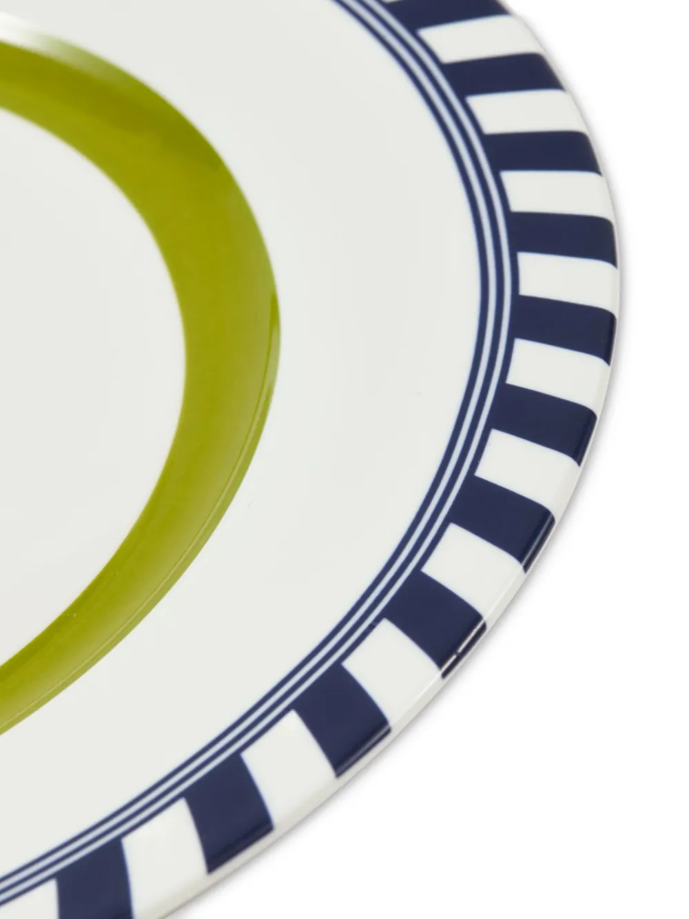  Polspotten Striped Edge Decorative Plates - Blue 