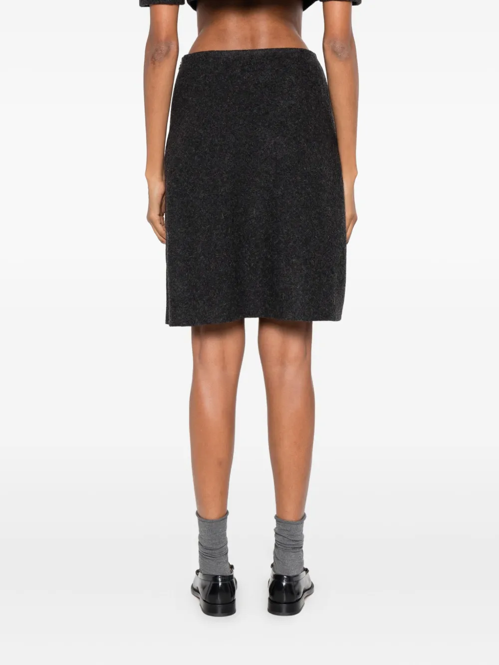 Miu Aline A-lijn rok Grijs