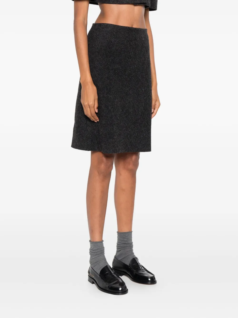 Miu Aline A-lijn rok Grijs