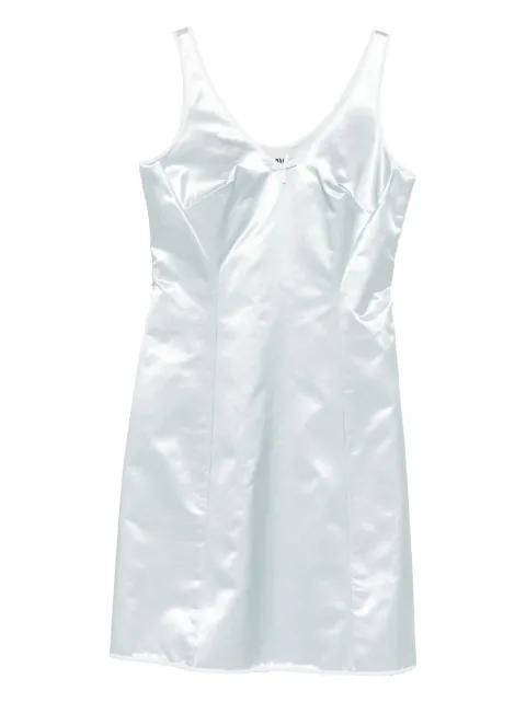 Miu Miu bow-detail satin dress