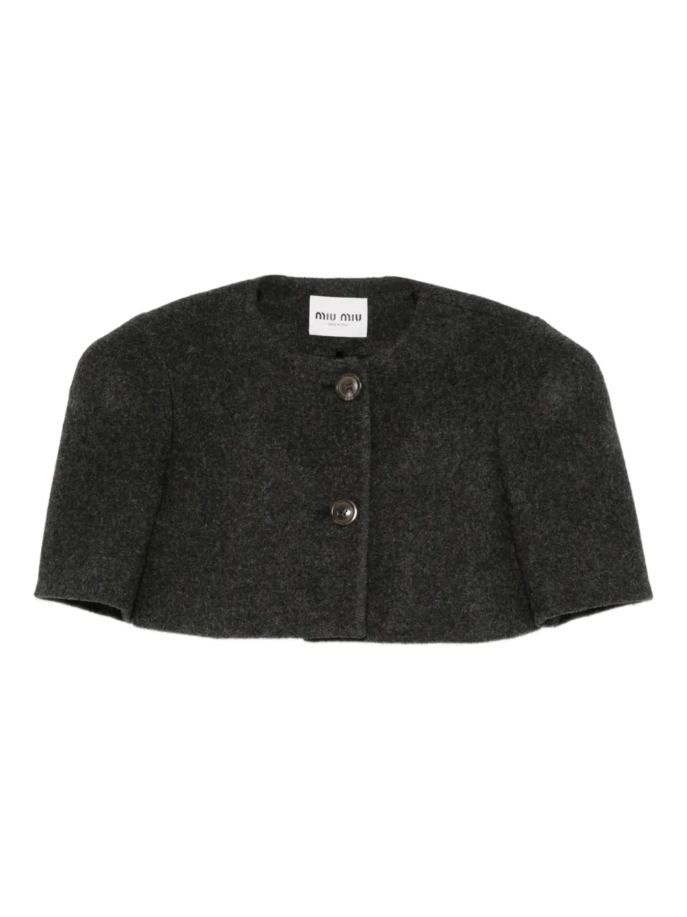 Miu Miu wool cropped jacket | Grey | Image 1