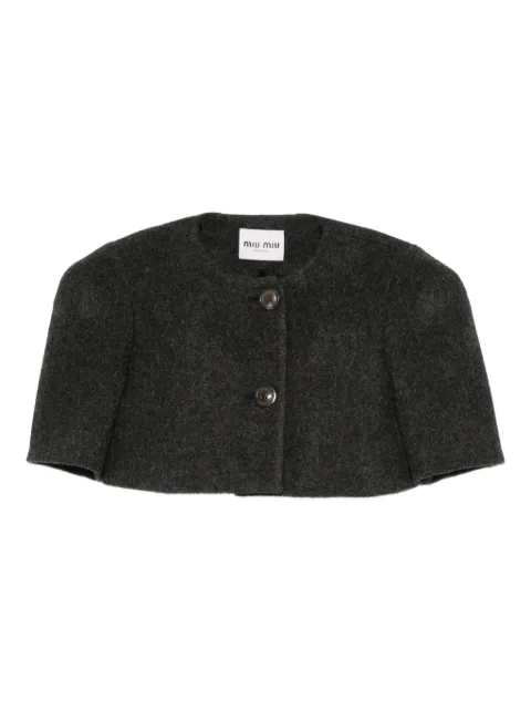 Miu Miu Cropped-Jacke aus Wolle