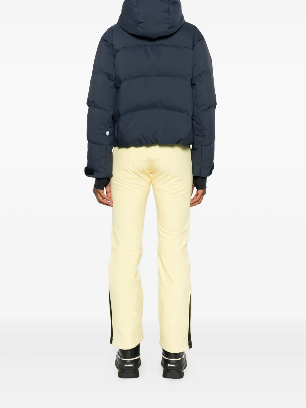 Colmar Hooded Fancy Ski Jacket Bomber In Blue