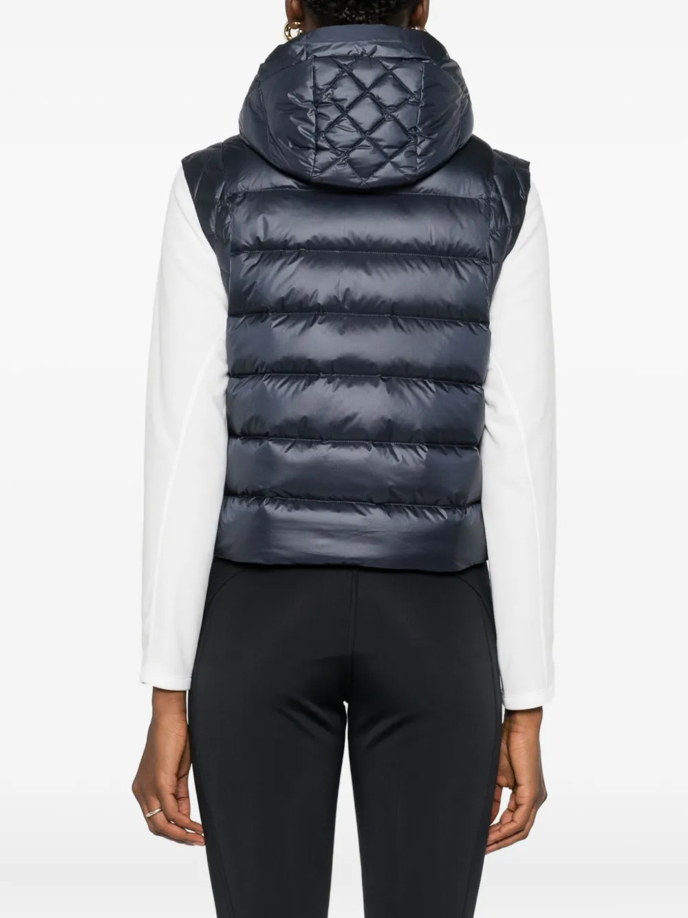 Colmar Zip-fastening Hooded Gilet In Black