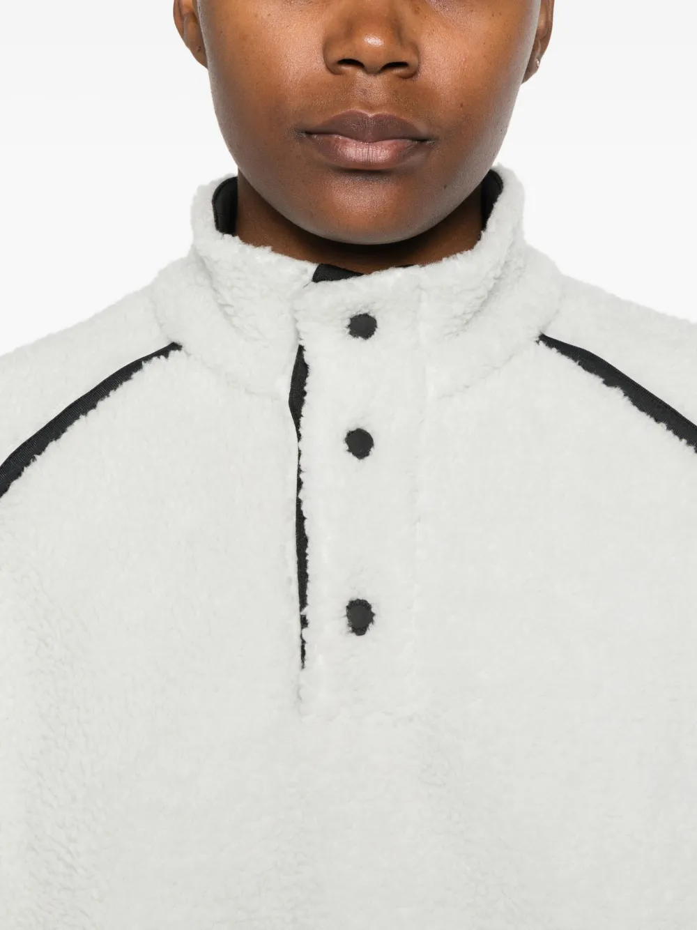 Colmar Tibet Fleece-texture Performance Sweatshirt In White