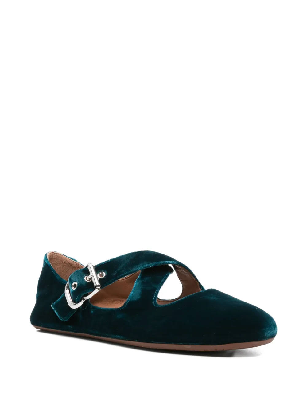 Alaïa flats de terciopelo con hebilla | Image 2
