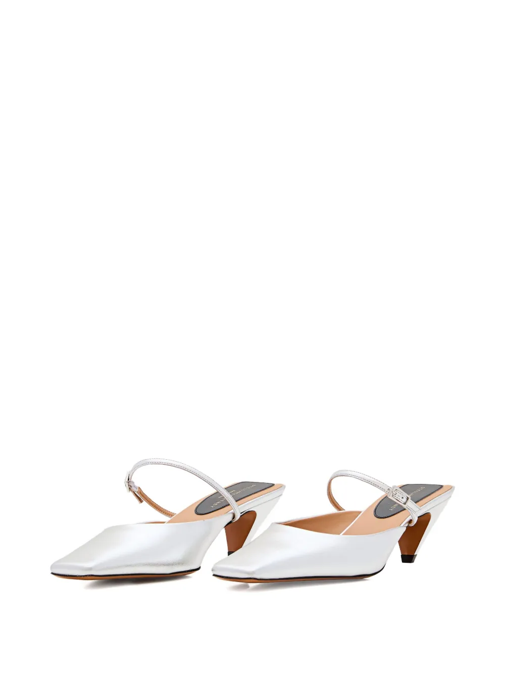 Stella McCartney 90mm buckle-fastening slingback mules White