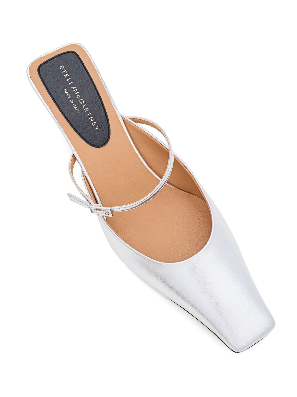 Stella McCartney 90mm buckle-fastening slingback mules White