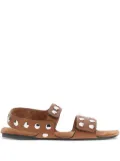 KHAITE Boden flat sandals - Brown