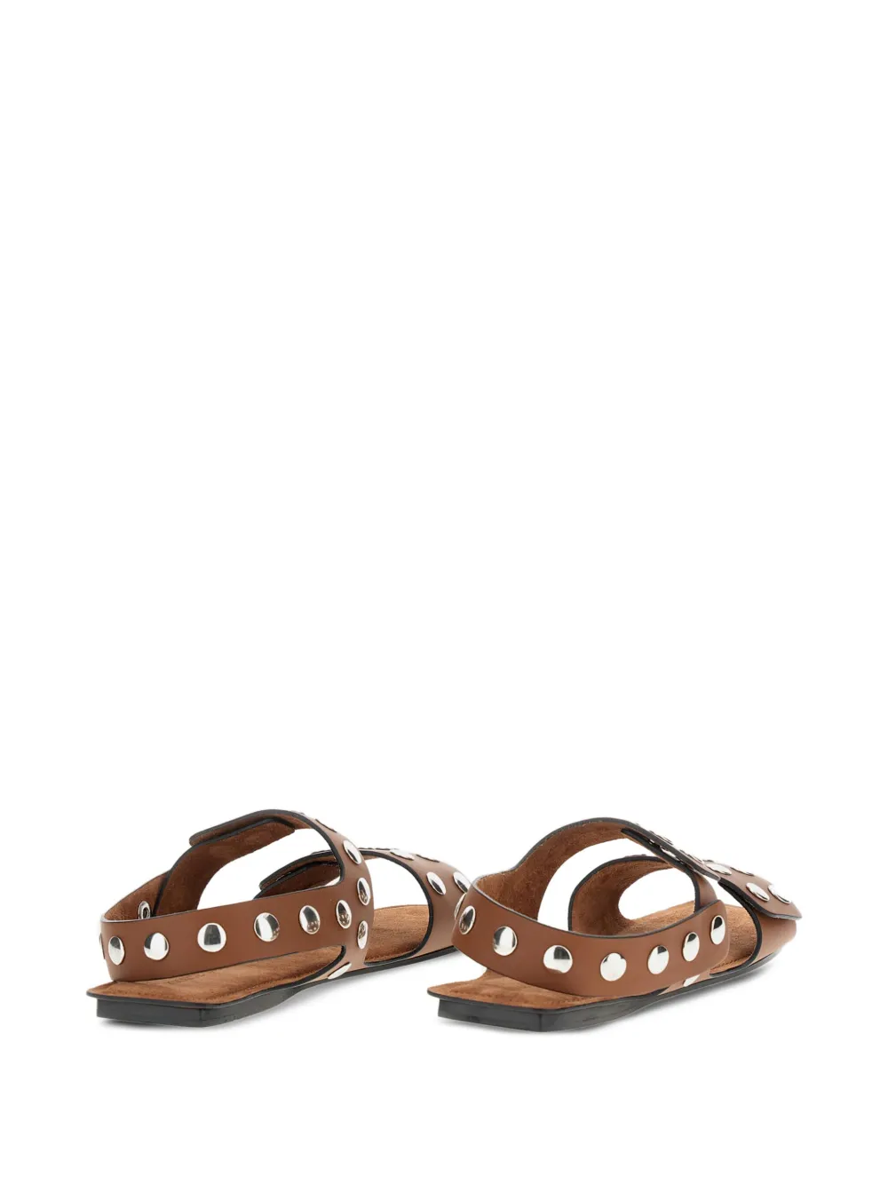 KHAITE Boden flat sandals Brown