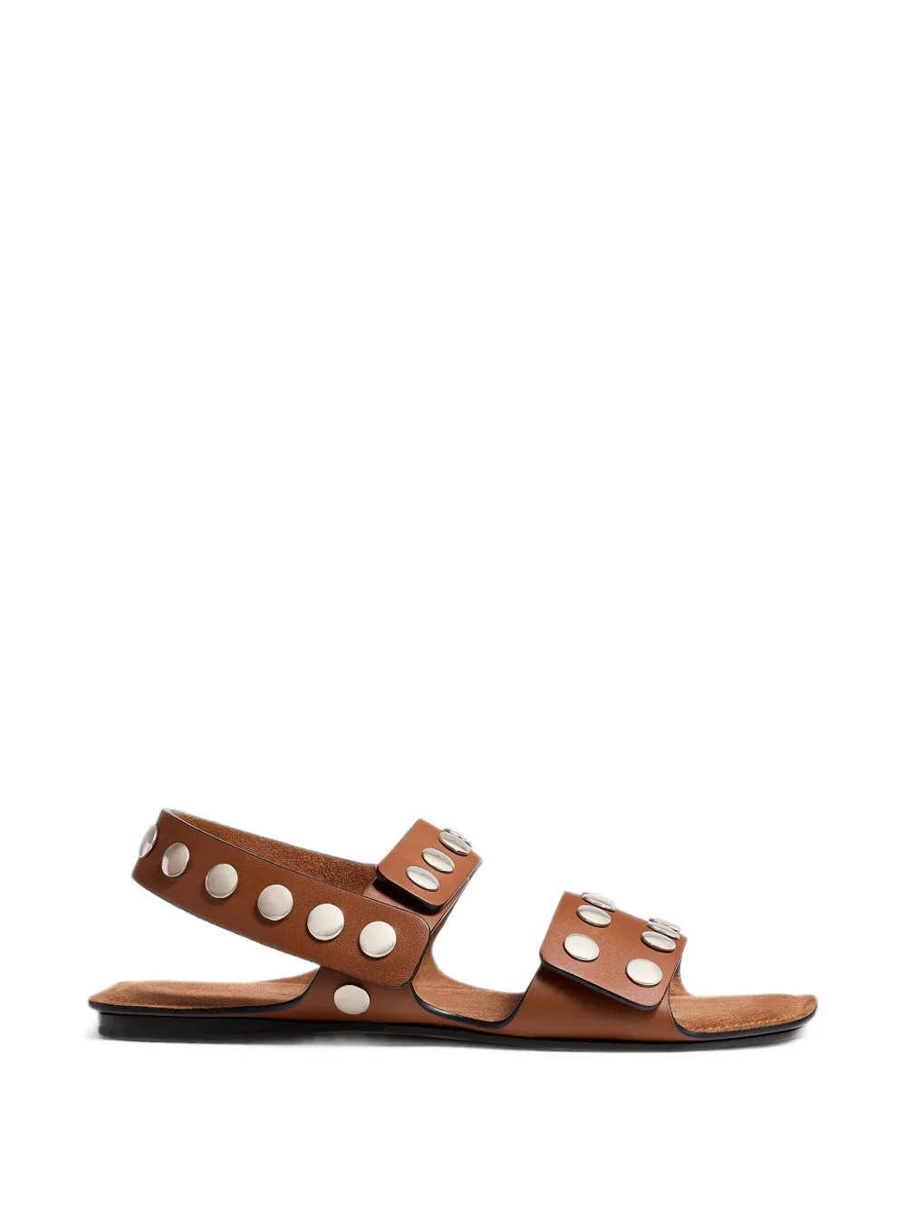 KHAITE Boden platte sandalen Bruin