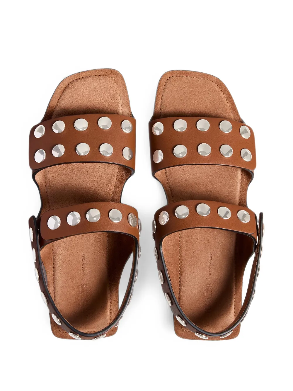 KHAITE Boden platte sandalen Bruin